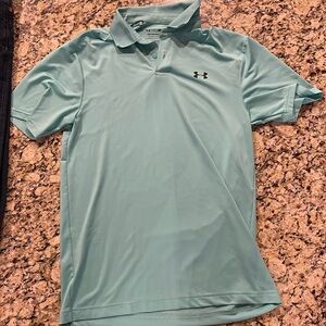 Men’s mint green Under Armour polo